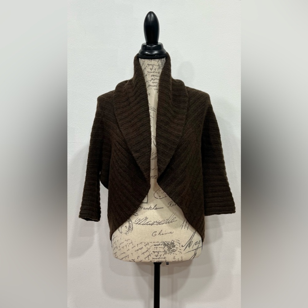 Autumn Cashmere Cardigan Sweater M Cocoon Circle Cashmere Merino Wool Blend